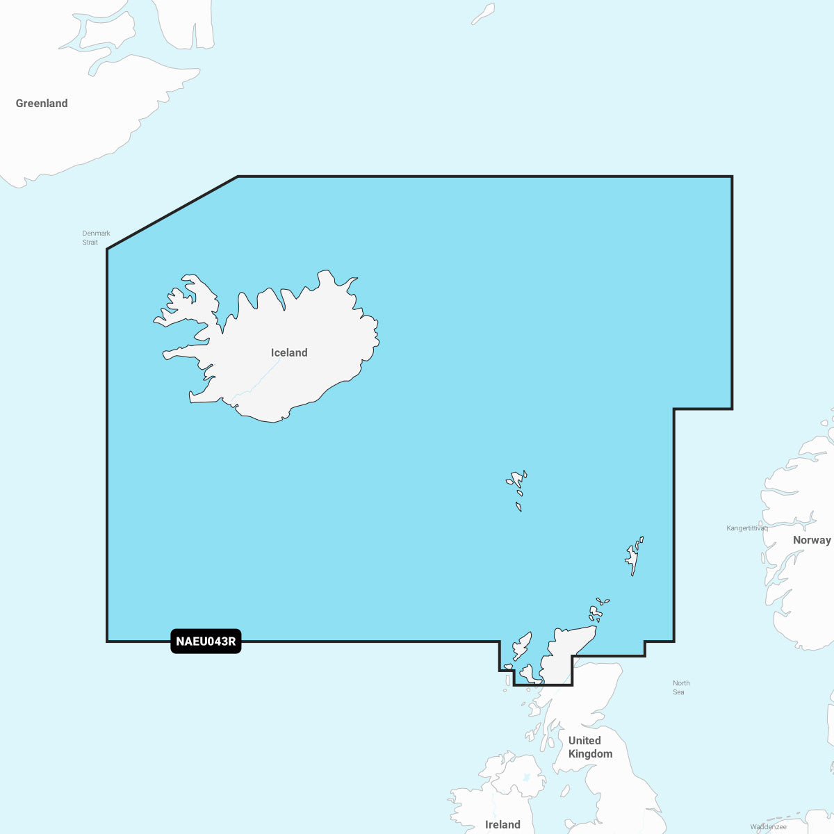 Iceland to Orkney - Marine Charts - NAEU043R