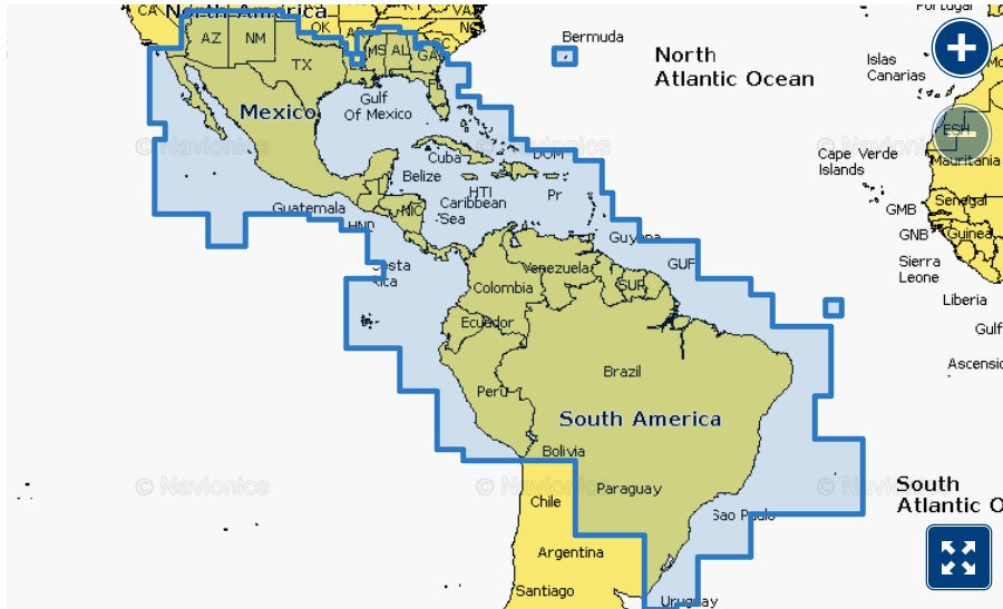 Mexico, Caribbean to Brazil -NSSA004L