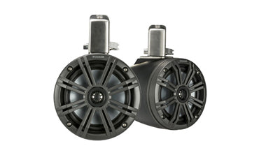 Kicker Audio KM Marine 6.5 Inch Tower Coaxial Speaker System Black