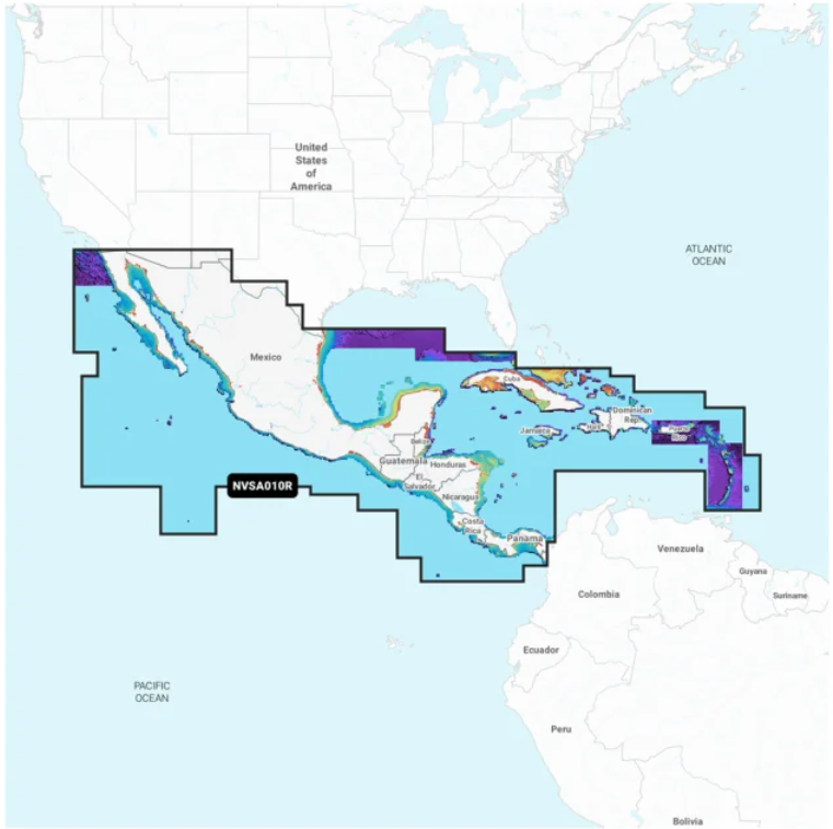 Central America & Caribbean - Inland and Coastal Marine Charts