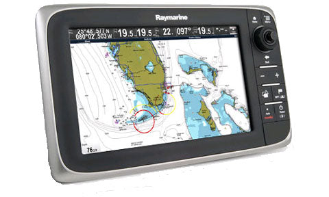 Raymarine c95 9 inch None-Touch Multifunction Display with Wi-Fi and C-Map Essentials Rest of World Chart