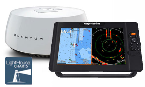 Raymarine Element 12 S with Two-Region LightHouse Chart and Quantum Q24W Wireless Radar