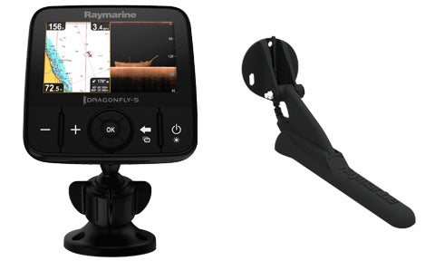 Raymarine Dragonfly 5 Pro CHIRP DownVision Fishfinder and GPS (Navionics+ Rest of World Silver)