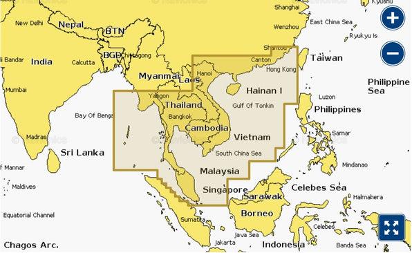 Navionics+ - South China & Andaman Seas -NAAE020R