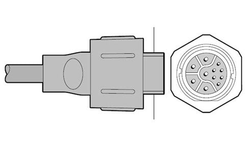 Raymarine CP450C, CP470 and CP570 CHIRP Transducer Extension Cable 3m