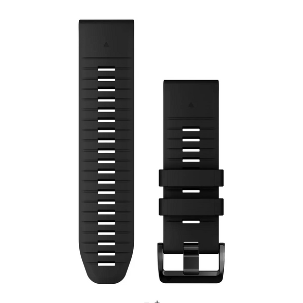 QuickFit® 26 Watch Bands, Black Silicone