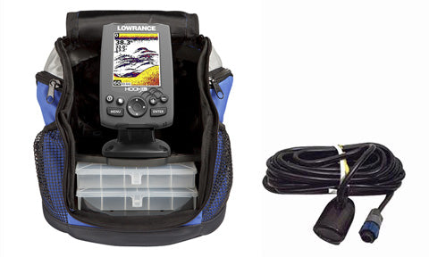 Lowrance Hook-3x All Seasons Pack with 83 200kHz Transom Mount and ice transducer