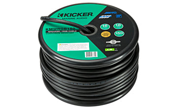 Kicker Audio KM Marine Speaker and RGB Wire 150 ft