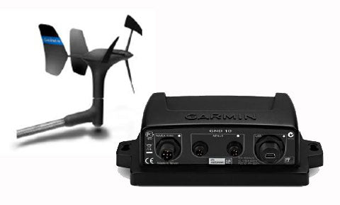 Garmin gWind Mast Head Transducer with GND10 Black Box and 25m mast cable