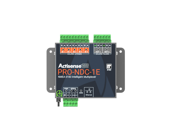 Actisense 5 inputs and 2 ISO-Drive outputs, Ethernet and serial connections