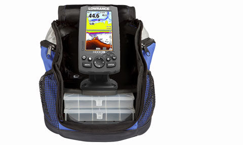 Lowrance Hook 4 Ice Machine with Mid High Transducer