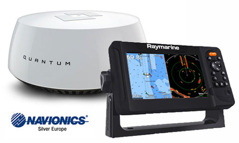 Raymarine Element 7 S with Navionics Silver Chart and Quantum Q24W Wireless Radar