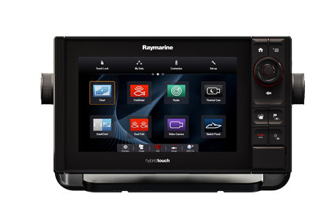 Raymarine eS98 9 inch HybridTouch Multifunction Display with Wi-Fi and DownVision and Navionics+ Rest of World Silver Chart