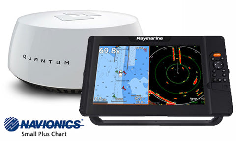 Raymarine Element 12 S with Navionics Small Plus Chart and Quantum Q24W Wireless Radar