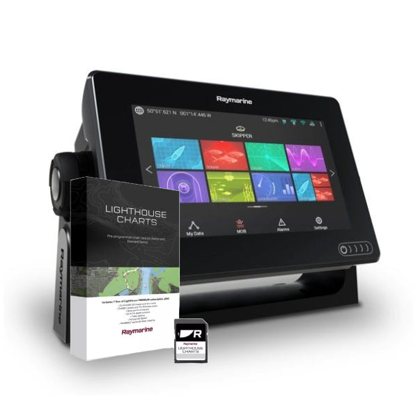 Raymarine Axiom 7, 7 inch Multifunction Display with Western European LightHouse Chart