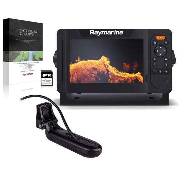 Raymarine Element 7 HV with HV-100 Transducer and Western European LightHouse Chart