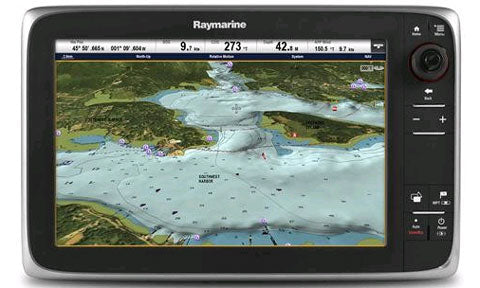 Raymarine c125 12 inch None-Touch Multifunction Display with Wi-Fi and Navionics Plus EU Silver Chart