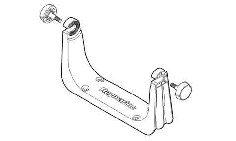 Raymarine a6 Trunnion Mount Kit for 5.7 Inch a-Series MFDs