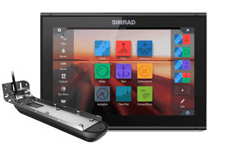 Simrad GO12 ROW 12 Inch Display 3-in-1 Transducer