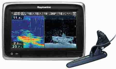Raymarine a78 7 Inch MFD with Wi-Fi, CPT-100 and Navionics EU Chart
