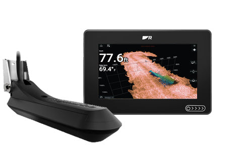 Raymarine Axiom+ 7 RV, 7 inch Multifunction Display with RV-100 transducer with LightHouse chart