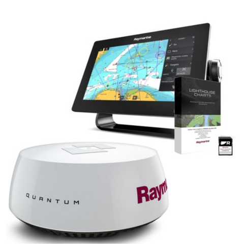 Raymarine Axiom+ 9, Quantum Q24C Radar and Western Europe Chart Bundle