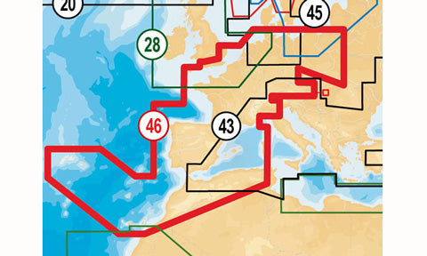 Navionics Plus Compact Flash Card Preloaded with 46XG Europe West