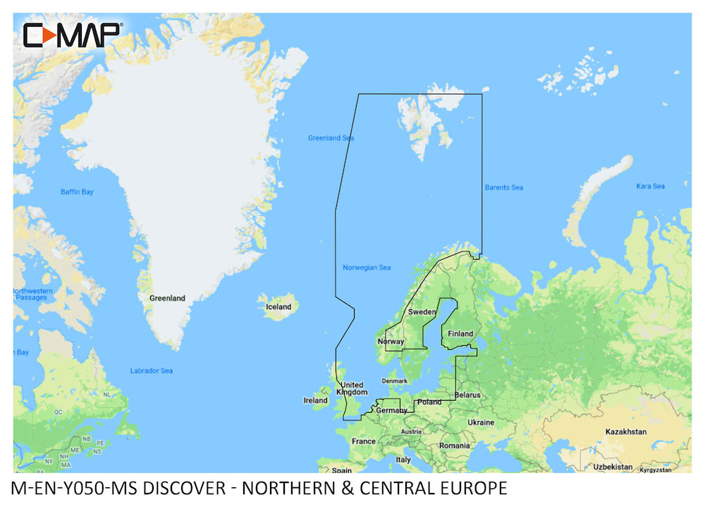 C Map Discover - Northern Central Europe