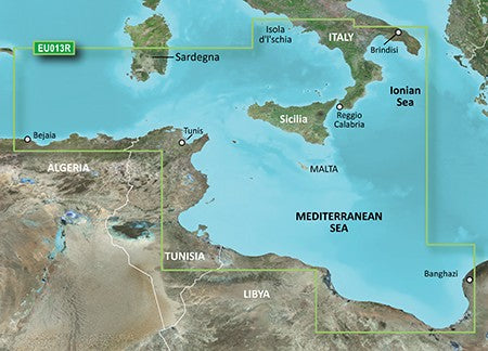 BlueChart® g3 HXEU013R - Italy Southwest & Tunisia