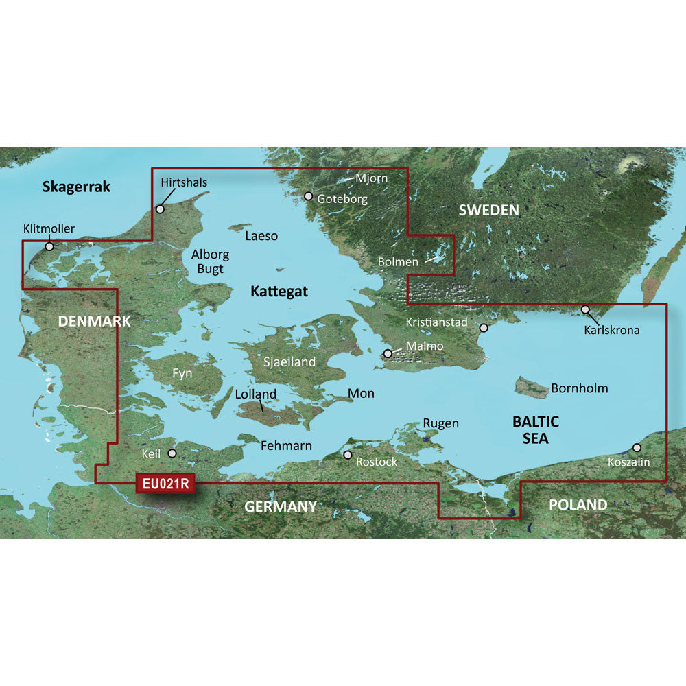 BlueChart® g3 HXEU021R - Denmark East-Sweden Southeast